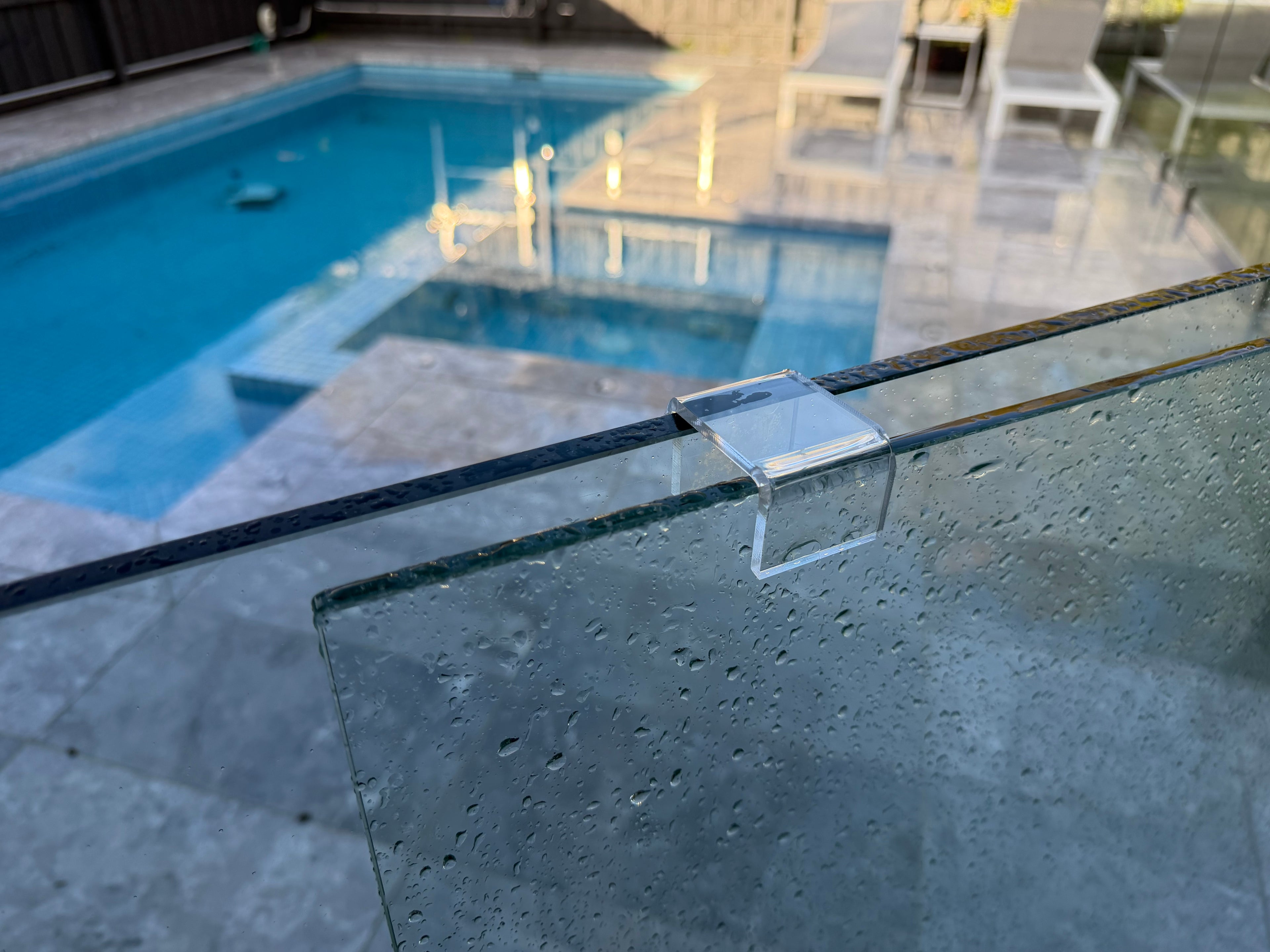 Acrylic Pool Gate Holder